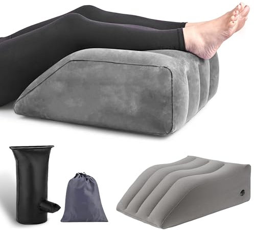 OZDEMIR Leg Elevation Pillow, Inflatable Leg Rest Pillow for Elevating Leg, Elevating Leg Support Pillow for Bed, Leg Wedge Pillow for Reduces Back Pain & Improves Circulation