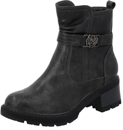 Palado Damen Stiefeletten Jaiya – modische Boots - leicht gefütterte Stiefel - bequeme Winterschuhe