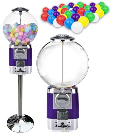 Machine à gommes à dosettes de café, avec support en métal et 20 distributeurs automatiques de capsules à coquilles de boules colorées, machine à gommes à pièces de monnaie commerciale, peut conteni
