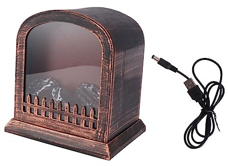 ERINGOGO Simulation Flammenlicht Lampe Dekoratives Licht Brennholzlampe Weihnachtslampe Flammenlampe Kaminlampe Schmuck Kaffee