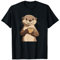 Lächelnder Otter mit Teetasse für Kaffee- und Otterliebhaber T-Shirt