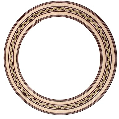 Gitarrenrosette für Akustikgitarre, Dekoratives Zubehör Gxb05 | Braune Ausführung, ein Stück Schalllochabdeckung, Bruchresistent, Passend als Ersatzteil für Zubehör