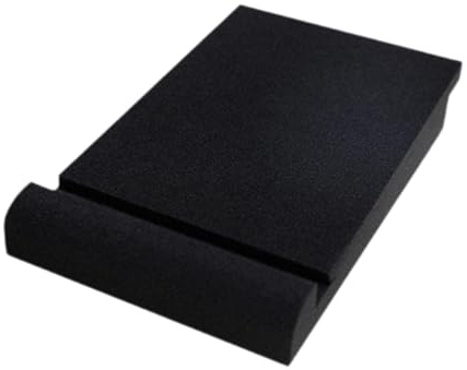 F Fityle Studio Monitor Isolation Pad Acoustic Speaker Isolation Pad Elevate Audio Angled Speaker Riser Sound Insulation for Desktop, M