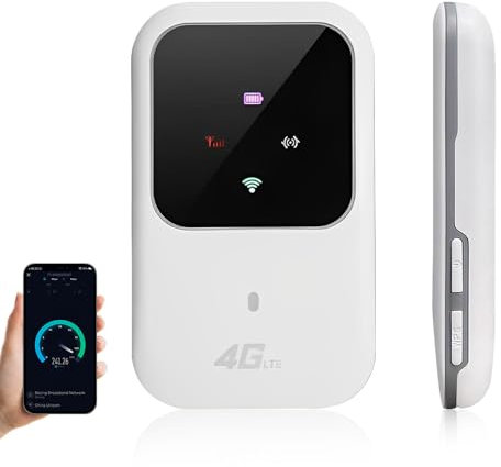 XPJBKC Ryoko Pro Portable Wifi, Portable Ryoko Wifi Hotspot 4G with Sim Card Slot, 150Mbps Speed, Travel Mobile Wi-Fi Hot, Long Time Wireless Connection, Up to 10 User, for Mobile Broadband Devices