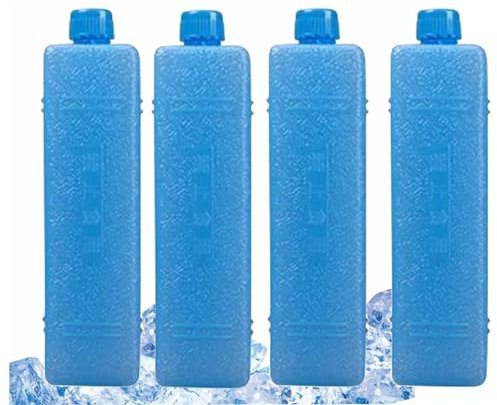 4pcs Cooler Ice Packs, 200ml Reusable Long Lasting Cooler Ice Packs, Air Conditioner IcePacks, Reusable IceCrystal Boxes, Air Conditioner Fan IceCrystal Box, Freezer Blocks For Coolers Cold Cube Trays