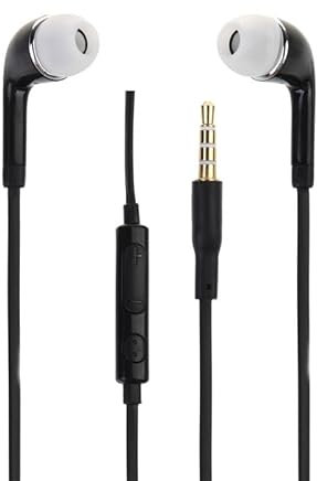 PH26 Auricolari compatibili con Vivo Y300+ Cina Audio Intrauricolari di Alta Qualità in Silicone Ultra Comfort Isolante Il Rumore con Controllo Volume e Microfono - Nero