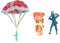 THINCAN Parachute Toy Gadgets Lancer Parachute Jeu de camping en plein air Mouche Parachute Jouets Gadgets