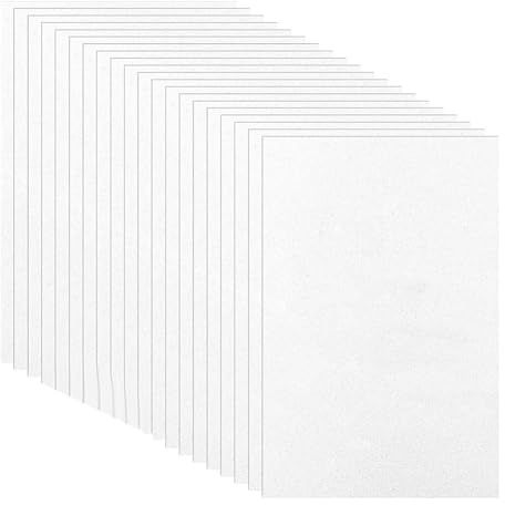 Yarryuter Embroidery Foam Eva Foam Sheets 3d Puff Foam Embroidery Foam Sheets forCrafts forHand Sewing White