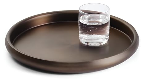 PHILIPPI Hemingway Tablett - doppelwandiger Edelstahl, Rechteckig, Pulverbeschichtet, Serviertablett, Hochrandiges Design, Modern, Bar & Servieren