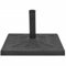 vidaXL 19KG Square Resin Parasol Base in Black – Robust, Stylish, and Weather-Resistant Umbrella Stand – Suitable for 38 and 48mm Diameter Poles – Ideal for Garden, Patio, and Outdoor Living Spaces