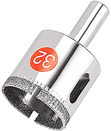 sourcing map 32mm Diamond Drill Bit Hole Saw for Glass Tile Marble Fiberglass Ceramic Porcelain Bottles Pots Brick