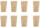 FTVOGUE 10Pcs Tapered Corks Wooden Bottle Stoppers for Wine Bottle (0.87 * 0.67 * 1.38inch)