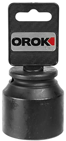 OROK - Douille à Choc métrique 1/2 - Diamètre: 40mm - Douille à Choc 1/2 Demi Longue et Extra Mince - 6 pans - en Acier Chrome molybdène - Résistant - Outil Essentiel pour Les mécaniciens