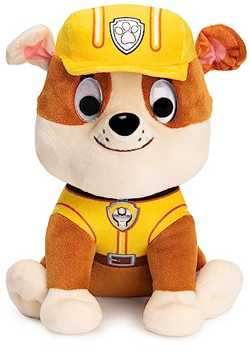 GUND PAW Patrol Rubble Plüschtier, 23 cm - hochwertiges Kuscheltier für Fans der beliebten TV-Serie, ab 1 Jahr empfohlen