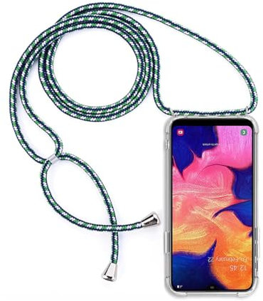 FMPCUON Cover Trasparente con Cordino Compatibile con Huawei Mate 40 PRO Caso Custodia Protezione TPU Ultra Sottile Case + Vetro Temperato, Necklace Cordoncino Smartphone Collana Chain Cord