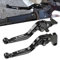 QJY-Motor Part-Store Z900 Einstellbar Bremskupplungshebel CNC Aluminium Für Z900 Z900RS 2017 2018 2019 2020 2021 2022- Schwarz
