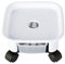 YXCKG Pflanzenroller Pflanzenständer Mit Rädern, Bewegliche Pflanzschalen Mit Wasserschale, Topfständer Indoor, Blumentopf-Paletten-Dolly-Rolle Mit Universalrädern (Color : White 21.5cm/8.46in)