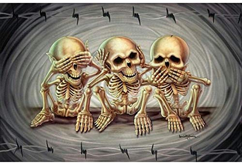 ycyingcheng 5D DIY Diamant Malerei Komplettset – Schädel & Kreuzstich Mosaik Kit, Vollbohrer Strass Stickerei Kunsthandwerk für Erwachsene, Inkl. Werkzeuge & Resin Diamanten