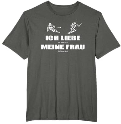 Skier Skifahren Gadgets als Skifahrer T-Shirt