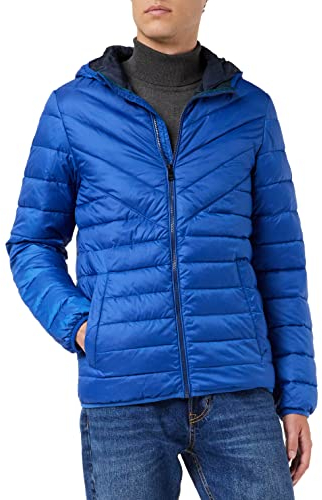 TOM TAILOR Denim Herren Leichte Steppjacke 1011871, 19168 - Hockey Blue, L