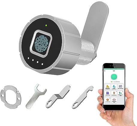 Fingerabdruck Schubladen schloss eLinkSmart Phone App Kabinett schloss 20MM (17MM) Biometrisches Nockenschloss mit 3-Größen Rohr Cam 20 Fingerprints 1000+ App Benutzer unterstützt iOS Watch