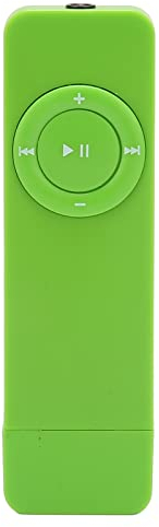Goshyda Lettore MP3, Scheda di Memoria 64G Massimo 180 mAh Batteria Senza Perdita di Suono Decodificato Mini Lettore Musicale Tascabile per Studenti Che Corrono in Viaggio(Verde)