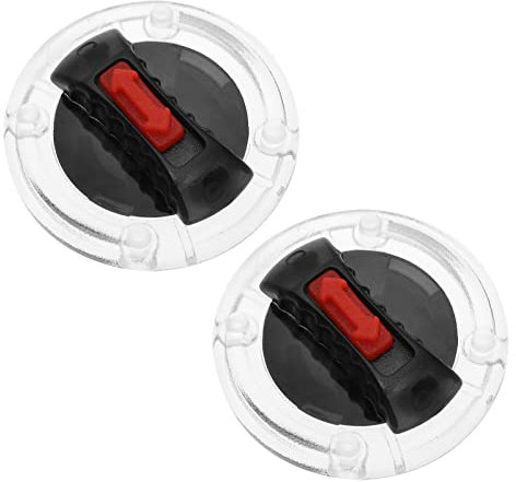YINETTECH 1 Paire de Visière de Casque de Moto avec Interrupteur Rotatif Compatible avec LS2 FF370 FF396 FF394 FF358 FF386 FF387 FF310 OF569 OF578 Lentilles de Casque