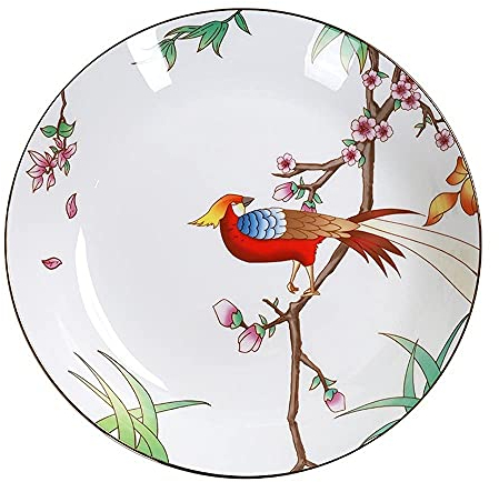 DAPERCI Nordische Keramikteller, Kücheninsel, Kreistablett, Dekoration, Weihnachtsgeschirr, Dessert-Keramikteller, verwendet for Kuchen, Snacks, Beilagen, Kreistablett Haushalt Teller