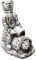 OLOMA Realistic bear statue Cement bear figurine Unique teddy bear sculpture Garden bear ornament Wild animal decor Stone animal Housewarming gift Large garden planter Cute bear figurine