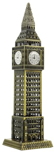 Abaodam Britische Big Ben Tischuhr, Dekoration, Metall, architektonisches Modell, Big Ben Modell, Elizabeth Turm, Uhr, Haushalt, Handwerk, Big Ben, Uhrturm, Spielzeug, Heimdekoration, Legierung,