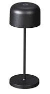 Konstsmide LED Tischleuchte Lille Mini | schwarz | Indoor/Outdoor | Kabellos | 7,5 x 7,5 x 20 cm | 7835-750