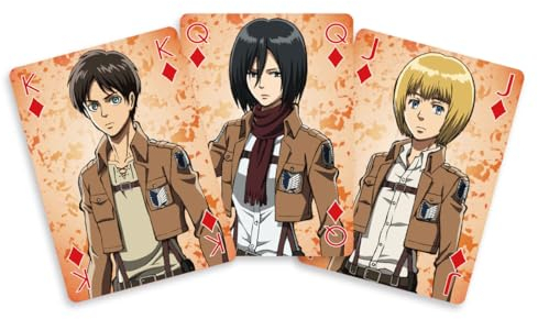 SAKAMI - Attack On Titan - 52 Spielkarten - Poker, Kartenspiel, Deck, Playing Cards - original & lizensiert