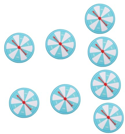 Abaodam 8 STK Glücksrad evengers Event Wirbelpreis Drehscheibe Babyspielzeug Babygeschenke Preisrad zum Aufhängen an der Wand wiederverwendbarer Drehteller Weihnachten Spielautomat Pflanze