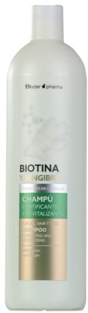 Thader Pharma Kräftigendes und revitalisierendes Shampoo mit Biotin und Ingwer, 1000 ml
