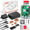 RasTech Raspberry Pi 5 8GB Starter Kit Raspberry Pi 5 8GB di RAM con Scheda da 64GB 4Dissipatori di Calore Dorati PWM Ventola di Raffreddamento 2 Cavi HD OUT Alimentatore USB-C 5,1V 5A Custodia ABS