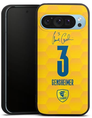 Premium Silikon Hülle kompatibel mit Google Pixel 9 Handyhülle schwarz Case Rhein-Neckar-Löwen Handball Gensheimer