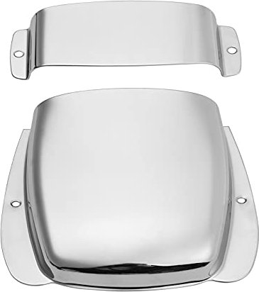 CHOYUE Zinklegierung Bass Pickup Cover Protector Bridge Abdeckplatte für JB Bass Gitarre E-Bass