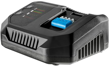 HÖGERT TECHNIK Batterieladegerät 4A 18 V - Schnellladegerät mit Ladeanzeige, Überhitzungs- und Kurzschlussschutz, kompatibel ausschließlich mit HÖGERT TECHNIK 18V Akkus für Elektrowerkzeuge