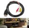 Hdmi to Rca Cable 5ft/1.5m,Hdmi Male to 3 Rca Cable Video Cables to Hd mi Audio Video AV Adapter Suitable for TV/DVD/HDTV/1080p/Most LCD Projectors Transmitter