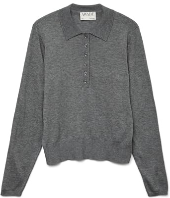 VERO MODA Female Polo AWSIKITA Gestricktes Poloshirt | Polo