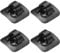 sourcing map 4pcs Bicycle C-Clips Clamps Housing Hose Guide Brake Derailleur Shift Cables with Adhesive Seat for MTB, Black