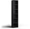 Nordivale Bookcase 6-Tier Black Tall Narrow Bookshelf and Bookshelves Floor Standing Display Storage Shelves Rack Tall Cube Storage Shelving Unit for Home Office, Living Room, and Bedroom, 1 Pack