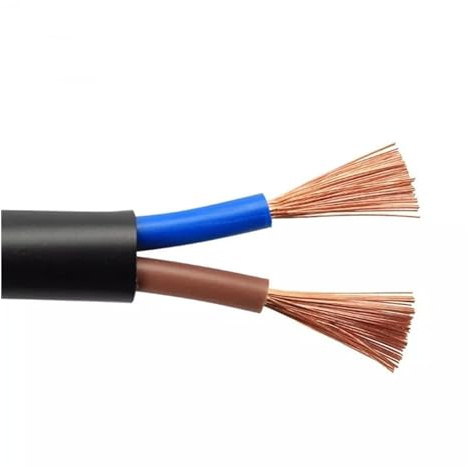 WEYIMVTO Fils et câbles électriques, Câble d'alimentation 5 mètres 2 conducteurs 18 AWG 17 15 13 11 9 Fil à Gaine Souple Conducteur en cuivre électrique(9AWG 6.0 Square)