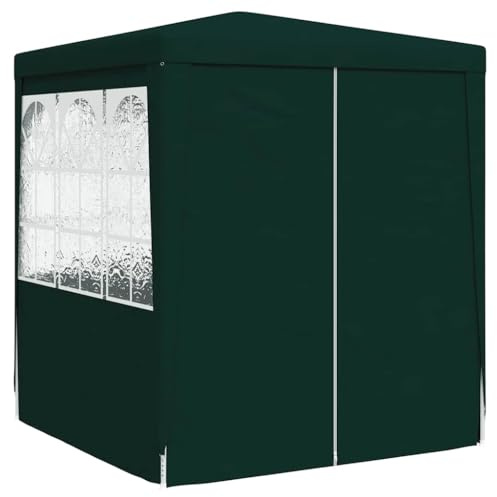 Professioneller Partyzelt 2x2m mit Seitwänden Grün - Pavillon Gartenpavillon Wasserdicht & UV-Schutz, Ideal für Gartenfest, Grillparty, Event und Marktstand