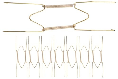 JUMPLAWN 8pcs Wall Plate Hangers for Displaying Plates and Bags with Strong Loadbearing and Versatile Application Simple and Elegant Design for Kitchen Shelves and Wall Decoration