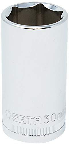 SATA 1/2' Steckschlüsseleinsatz, lang, 6-kant, 30 mm ST13416SC (Steckschl Nuss Einsatz Steckschlüsseleinsatz Schraubeneinsatz)