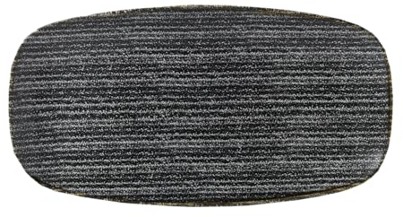 Churchill Studio Prints Homespun Charcoal Black - rechteckiger Teller - 35,5 x 18,9 cm, 6 Stück