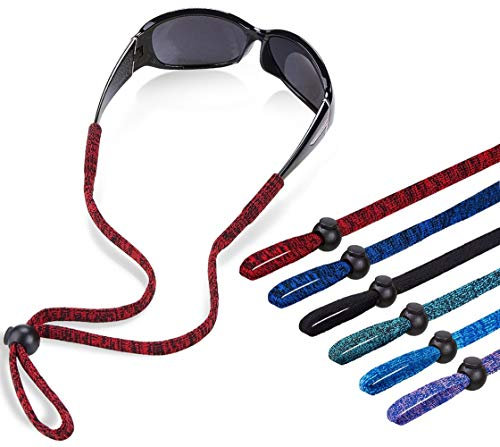 SHINKODA Brillenband, verstellbares Brillenband, Umhängeband für Männer und Frauen, Sicherheits-Brillenhalter, Camouflage, Sonnenbrillenhalter, Outdoor-Sport, Brillen-Zubehör, Familienpackung