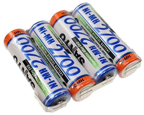 4er Reihe Akku Akkupack 4,8V 2700mAh F1x4 Zelle AA HR-3U LF Z-Form