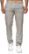 Reslad Leinenhose Männer Chino Herren-Hose lockere Sommer Stoffhose Freizeithose aus bequemer Baumwolle lang RS-3000 (XL, Hellgrau)